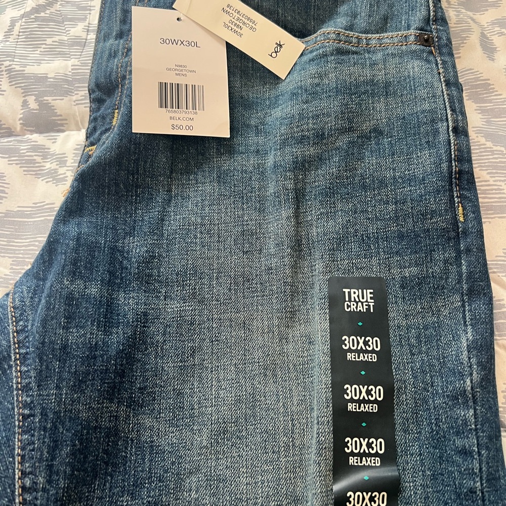 True Craft Indigo Relaxed Jeans